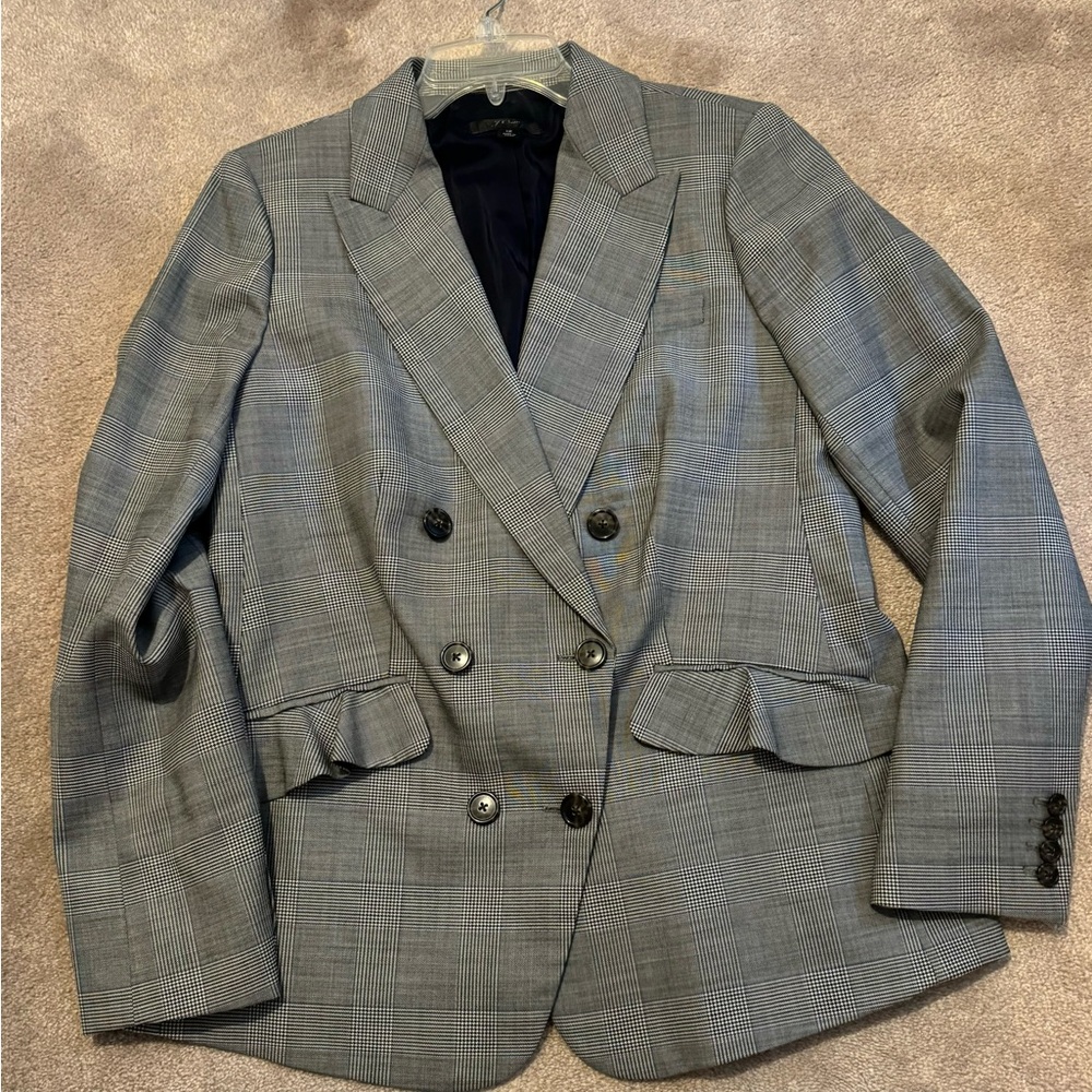 Jcrew Plaid Blazer